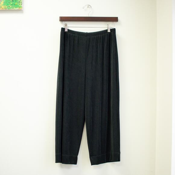 Chicos Travelers Loose Fit Black Leggings Size 1 - Picture 1 of 7